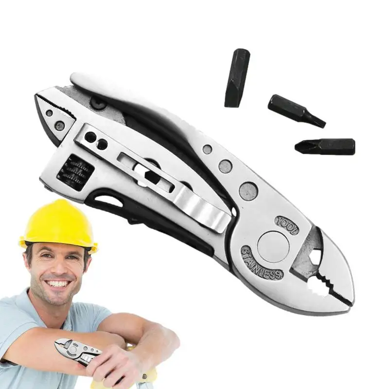 Multi-purpose Tool Pliers Stainless Steel Survival Multi Tools Screwdriver Tool Repair Survival Multi Tools Wrench Jaw Spanner
Multi-purpose Tool Pliers Stainless Steel Survival Multi Tools Screwdriver Tool Repair Survival Multi Tools Wrench Jaw Spanner