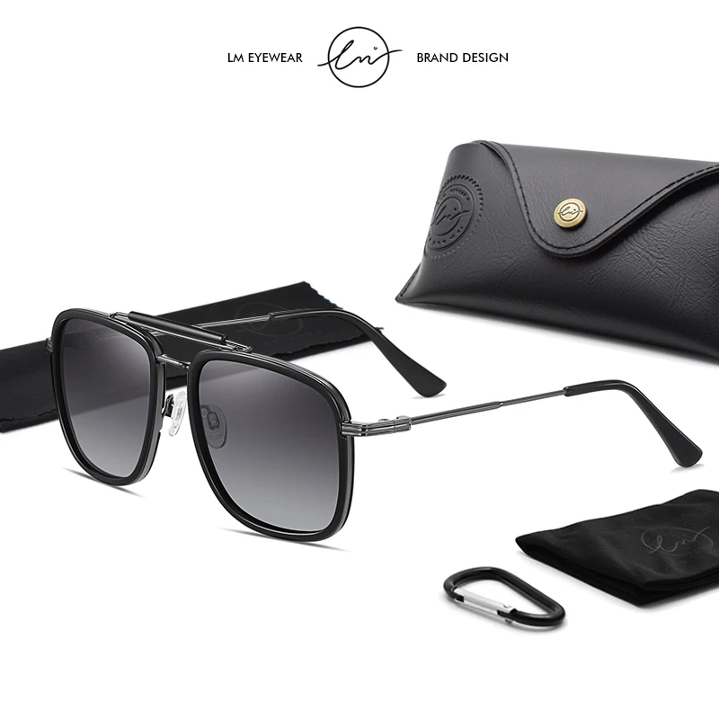 Солнцезащитные очки LM поляризационные для мужчин и женщин, винтажные брендовые дизайнерские солнечные очки в стиле стимпанк, UV400
Солнцезащитные очки LM поляризационные для мужчин и женщин, винтажные брендовые дизайнерские солнечные очки в стиле стимпанк, UV400