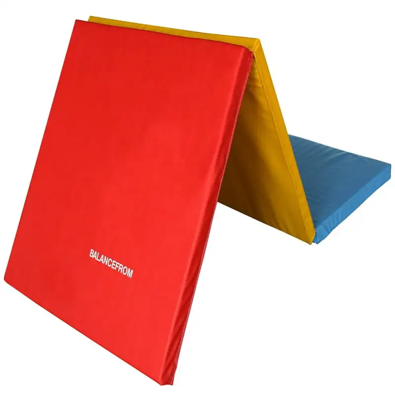 6 Ft. x 2 Ft. x 1.5 In. Three-Fold High Density Foam Folding Exercise Mat with Carrying Handles for MMA, Gymnastics and Home Gym
6 Ft. x 2 Ft. x 1.5 In. Three-Fold High Density Foam Folding Exercise Mat with Carrying Handles for MMA, Gymnastics and Home Gym