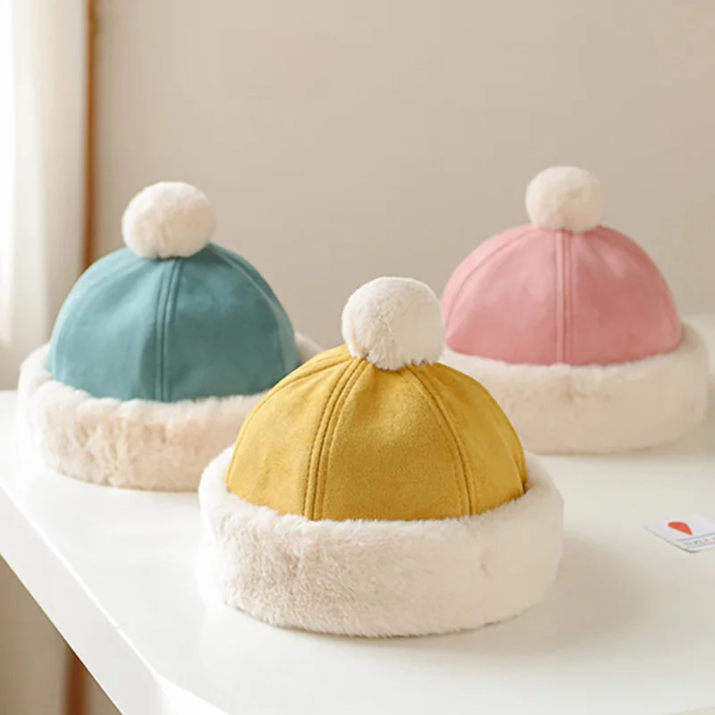 Faux Fur Winter Hat Baby Boys Warm Beanie Cap Cute Pompom Girls Bucket Hats Fashion Landlord Caps Toddler Kids Accessories 6-36M
Faux Fur Winter Hat Baby Boys Warm Beanie Cap Cute Pompom Girls Bucket Hats Fashion Landlord Caps Toddler Kids Accessories 6-36M