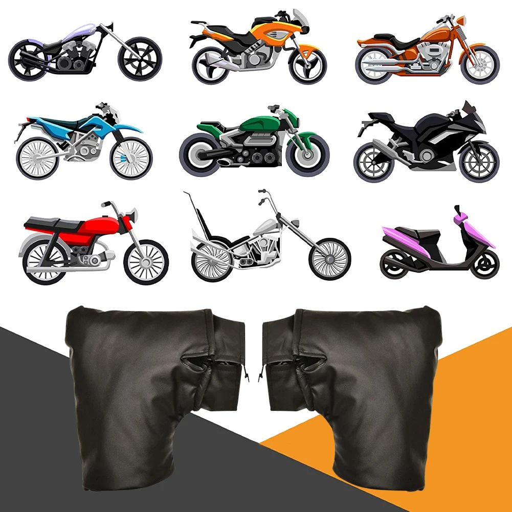 Motorcycle Handlebar Mitten Universal Gloves Plush Lining Waterproof PU Gloves Hand Warmer Winter Warm for Scooter Snowmobile
Motorcycle Handlebar Mitten Universal Gloves Plush Lining Waterproof PU Gloves Hand Warmer Winter Warm for Scooter Snowmobile