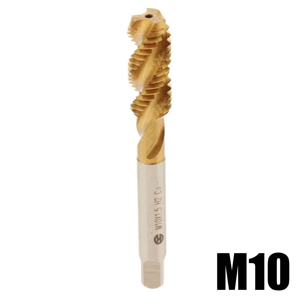 M10 Screw Thread Tap HSS Metric Tap Drill Bit 8mm Shank Titanium Plated For DIY Engineering Metalworking Hand Tools Accessories
M10 Screw Thread Tap HSS Metric Tap Drill Bit 8mm Shank Titanium Plated For DIY Engineering Metalworking Hand Tools Accessories