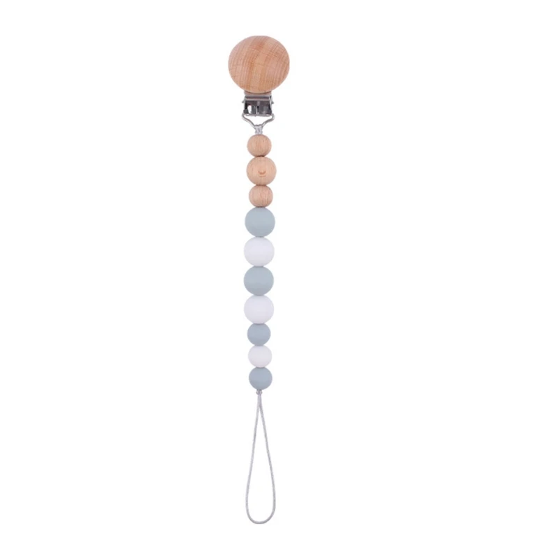 Cute Silicone Bead Pacifier Clips Wooden Holder Newborn Soother Chains for Baby Teether Teething Chain Shower Gift A2UB
Cute Silicone Bead Pacifier Clips Wooden Holder Newborn Soother Chains for Baby Teether Teething Chain Shower Gift A2UB