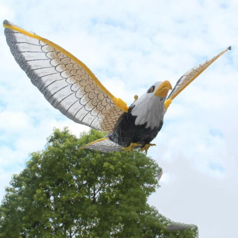 New Creative Bird Repellent Hanging Eagle Flying Bird Scarer Garden Decoration 2 AA Batteries Portable Flying Bird Hanging Eagle
New Creative Bird Repellent Hanging Eagle Flying Bird Scarer Garden Decoration 2 AA Batteries Portable Flying Bird Hanging Eagle