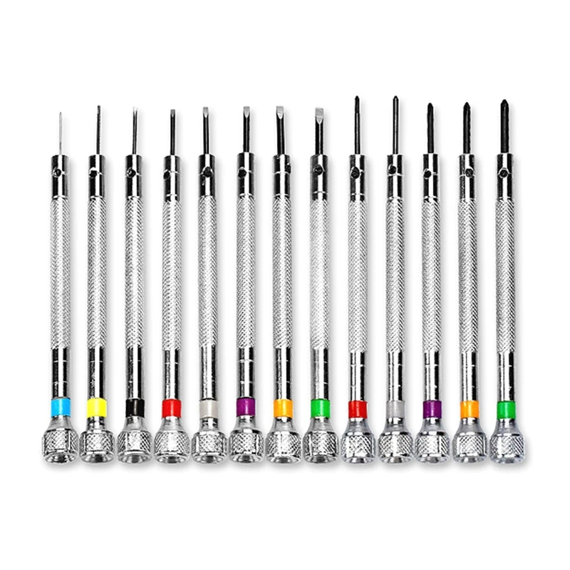 13Pcs Precision Screwdriver Set 0.6-2.0mm Metric Flat for Head Screwdriver for Watch
13Pcs Precision Screwdriver Set 0.6-2.0mm Metric Flat for Head Screwdriver for Watch