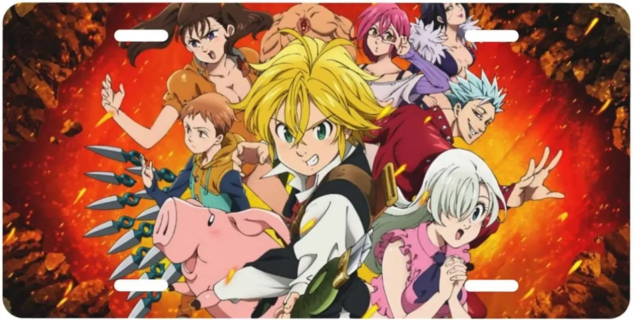 The Seven Deadly Sins Meliodas License Plate Decorative Car Anime Front Metal Novelty License Plate
The Seven Deadly Sins Meliodas License Plate Decorative Car Anime Front Metal Novelty License Plate