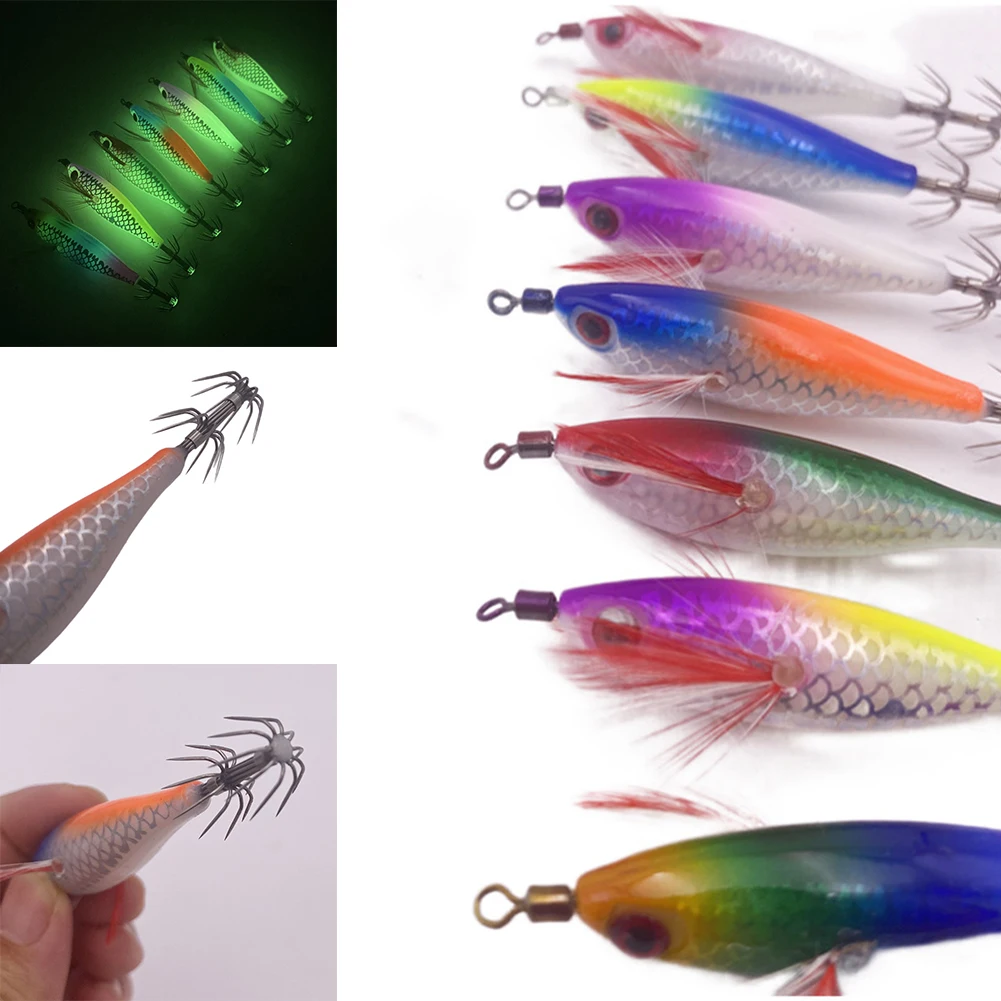 1Pc Squid Lure Shrimp Jigs Wood Lures Luminous Octopus Lures 8cm Cuttlefish Artificial Bait Jigging Fishing Lure Fishing Parts
1Pc Squid Lure Shrimp Jigs Wood Lures Luminous Octopus Lures 8cm Cuttlefish Artificial Bait Jigging Fishing Lure Fishing Parts