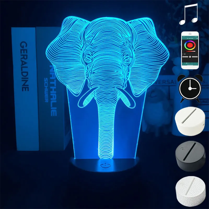 Acrylic 3D Lamp LED Elephant Night Sensor Light Baby Kids Room Decor Nightlight with Remote Control
Acrylic 3D Lamp LED Elephant Night Sensor Light Baby Kids Room Decor Nightlight with Remote Control