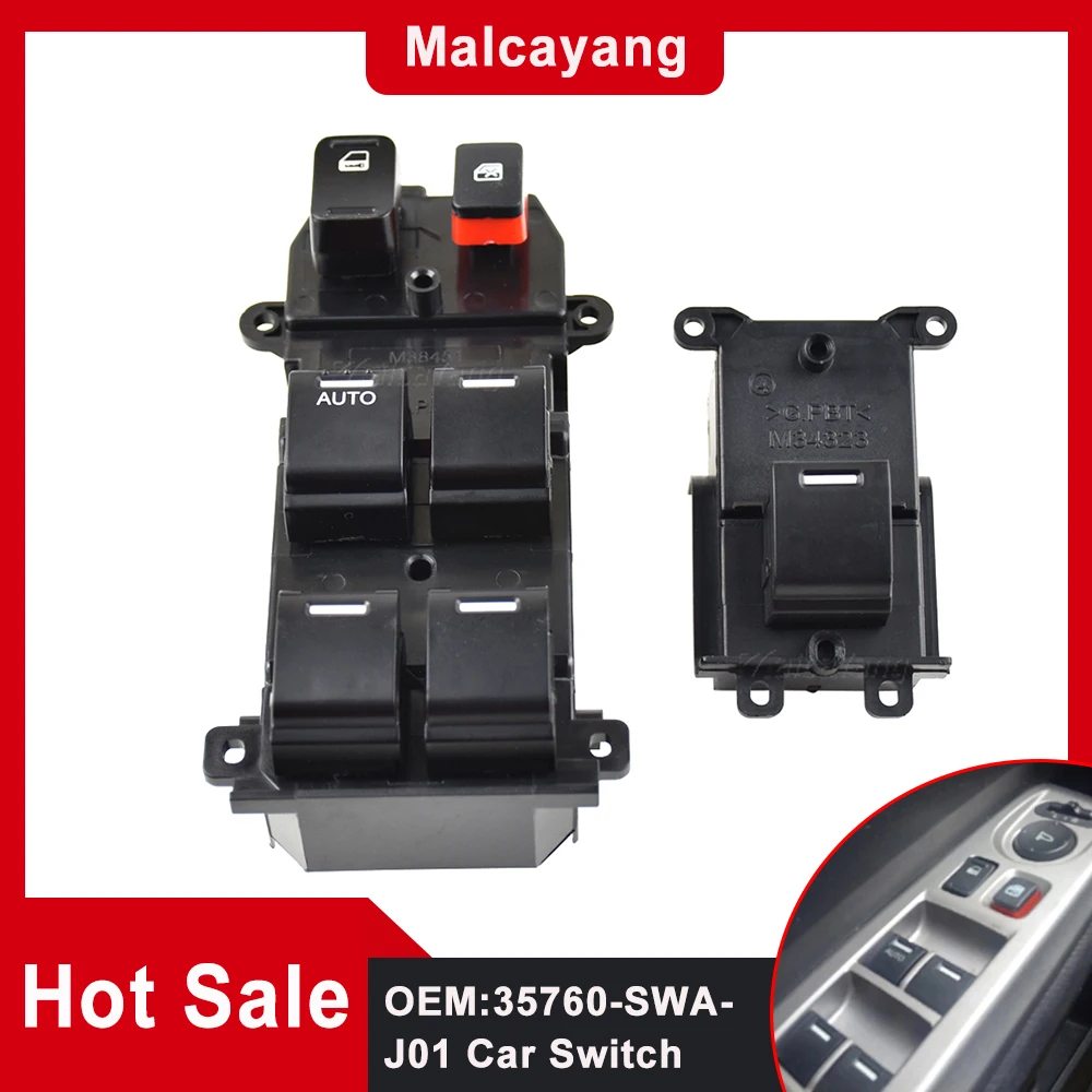 Power Window Master Switch Glass Lifter Button 35750-SWA-K01 35760-SWA-J01 For Honda CR-V 2007-2011
Power Window Master Switch Glass Lifter Button 35750-SWA-K01 35760-SWA-J01 For Honda CR-V 2007-2011