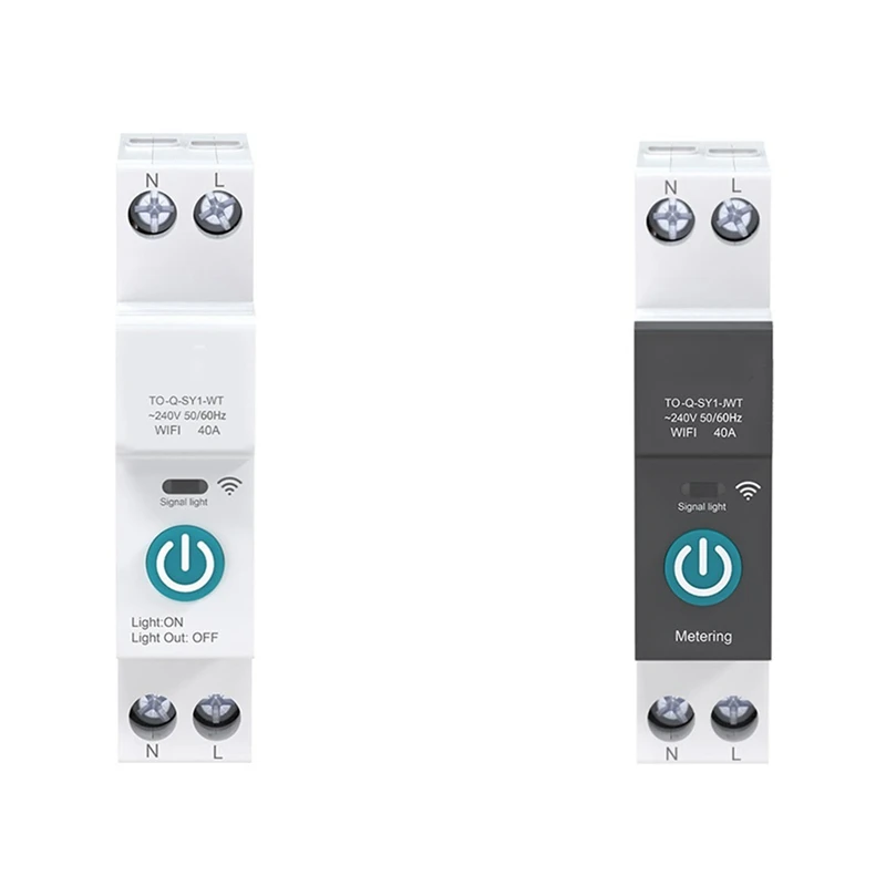40A Tuya Single Phase Din Rail WIFI Smart Energy Meter Timer Power Consumption Monitor Kwh Wattmeter
40A Tuya Single Phase Din Rail WIFI Smart Energy Meter Timer Power Consumption Monitor Kwh Wattmeter