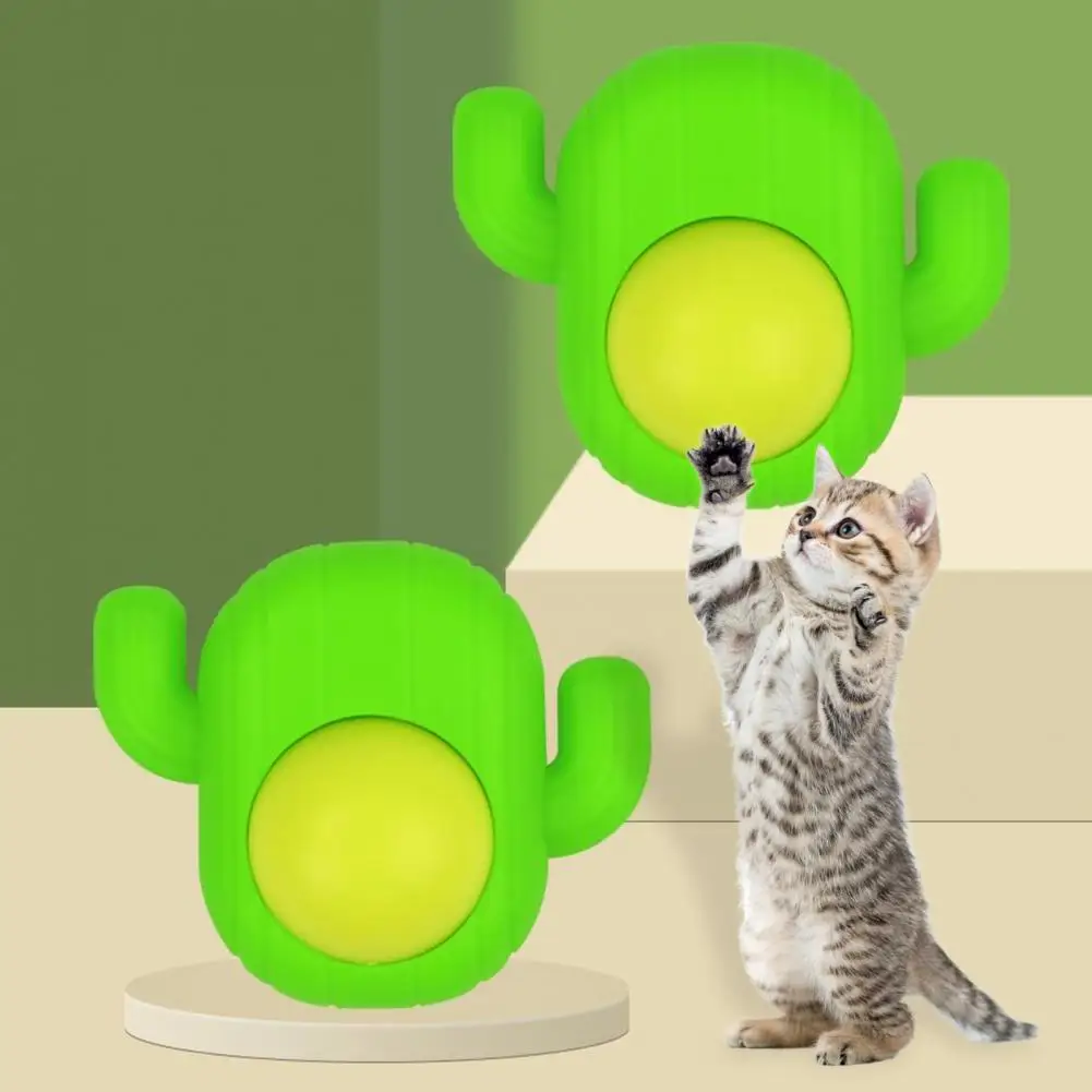 Exquisite Cat Toy Fashionable Cat Licking Toy Cactus Shape Kitten Chewing Catnip Ball Toys Arouse Happy Mood
Exquisite Cat Toy Fashionable Cat Licking Toy Cactus Shape Kitten Chewing Catnip Ball Toys Arouse Happy Mood