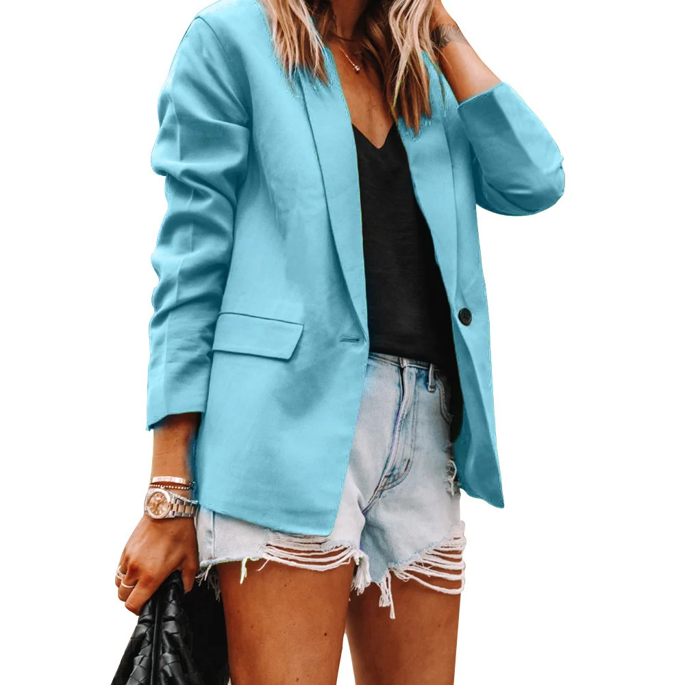 Women Fashion Long Sleeve Cardigan Casual Suit pocket Jacket Spring Female Top Autumn Professional Wear Korean Coat S-5XL
Women Fashion Long Sleeve Cardigan Casual Suit pocket Jacket Spring Female Top Autumn Professional Wear Korean Coat S-5XL