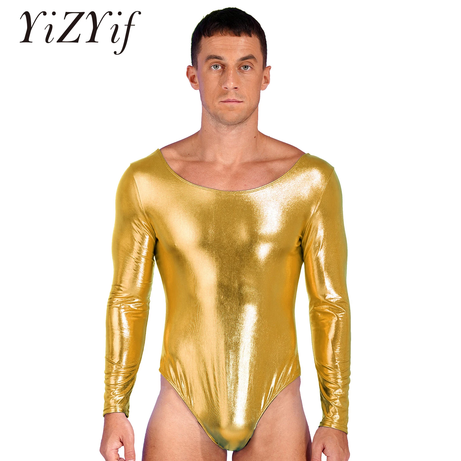 Mens Shiny Patent Wetlook Leather Metallic Bodysuit Swimsuits Bodycon Ballet Gymnastics Stage Performance Leotard Dancewear
Mens Shiny Patent Wetlook Leather Metallic Bodysuit Swimsuits Bodycon Ballet Gymnastics Stage Performance Leotard Dancewear
