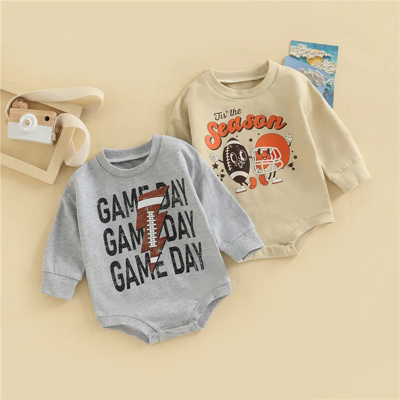 Newborn Baby Girls Boys Bodysuits 0-24M Autumn Casual Romper Long Sleeve O Neck Letter & Rugby Print Short Jumpsuits Playsuits
Newborn Baby Girls Boys Bodysuits 0-24M Autumn Casual Romper Long Sleeve O Neck Letter & Rugby Print Short Jumpsuits Playsuits