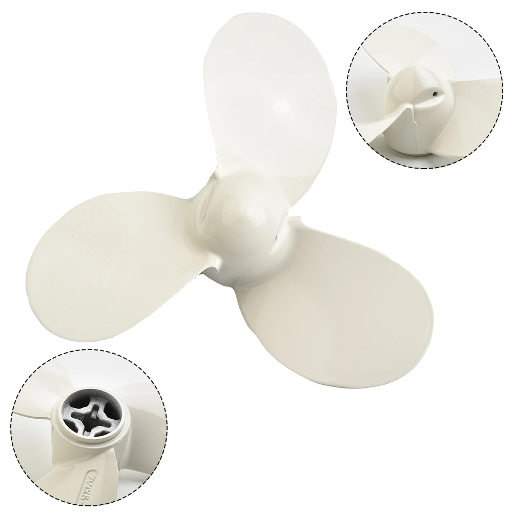 1 PC Outboard Propeller Aluminum Alloy White 7 1/4X5-A For Marine Boat Motor 2 Stroke 2HP Boat Replacement Accessories
1 PC Outboard Propeller Aluminum Alloy White 7 1/4X5-A For Marine Boat Motor 2 Stroke 2HP Boat Replacement Accessories