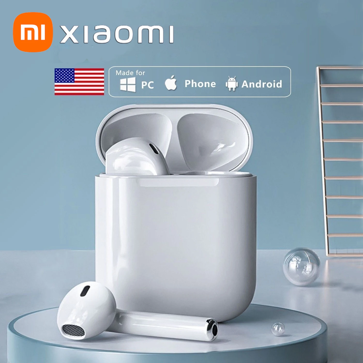 Беспроводные Bluetooth-наушники Xiaom TWS Наушники Bluetooth 5 3 Водонепроницаемая гарнитура с