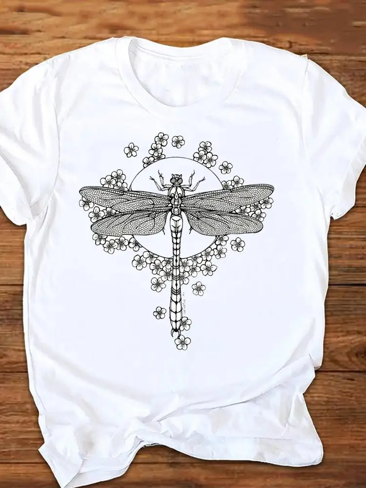Tees Tops Female Summer Dragonfly Cute Style 90s Women Fashion Cartoon Tshirts Short Sleeve Graphic Ladies Clothes T-Shirt
Tees Tops Female Summer Dragonfly Cute Style 90s Women Fashion Cartoon Tshirts Short Sleeve Graphic Ladies Clothes T-Shirt