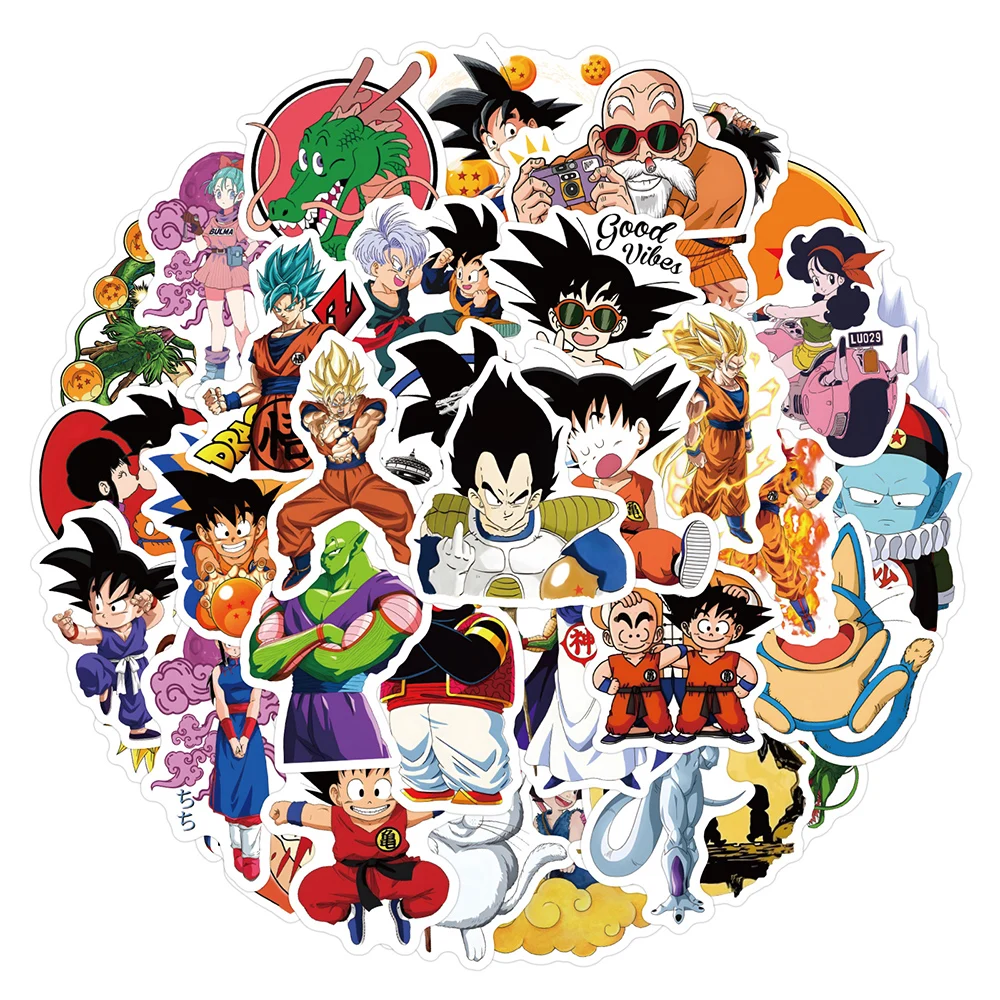 10/30/50pcs Anime Dragon Ball Super Saiyan Son Goku Stickers Cartoon Toy DIY Motorcycle Skateboard Phone PVC Cool Sticker Packs
10/30/50pcs Anime Dragon Ball Super Saiyan Son Goku Stickers Cartoon Toy DIY Motorcycle Skateboard Phone PVC Cool Sticker Packs