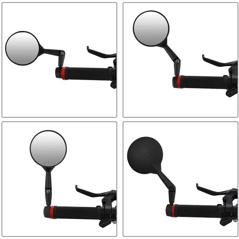 

1 Pair Cycling Bike Bicycle Handlebar Rear View Mirrors 360 Dregree Rotatable Adjustable Rearview Mirror Riding Accessories