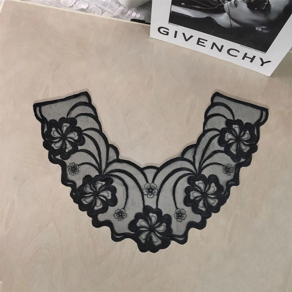 High Quality Fashion DIY Organza Material Wedding Dress Cheongsam Clothing Front Collar Sewing Lace Embroidery Decoration
High Quality Fashion DIY Organza Material Wedding Dress Cheongsam Clothing Front Collar Sewing Lace Embroidery Decoration