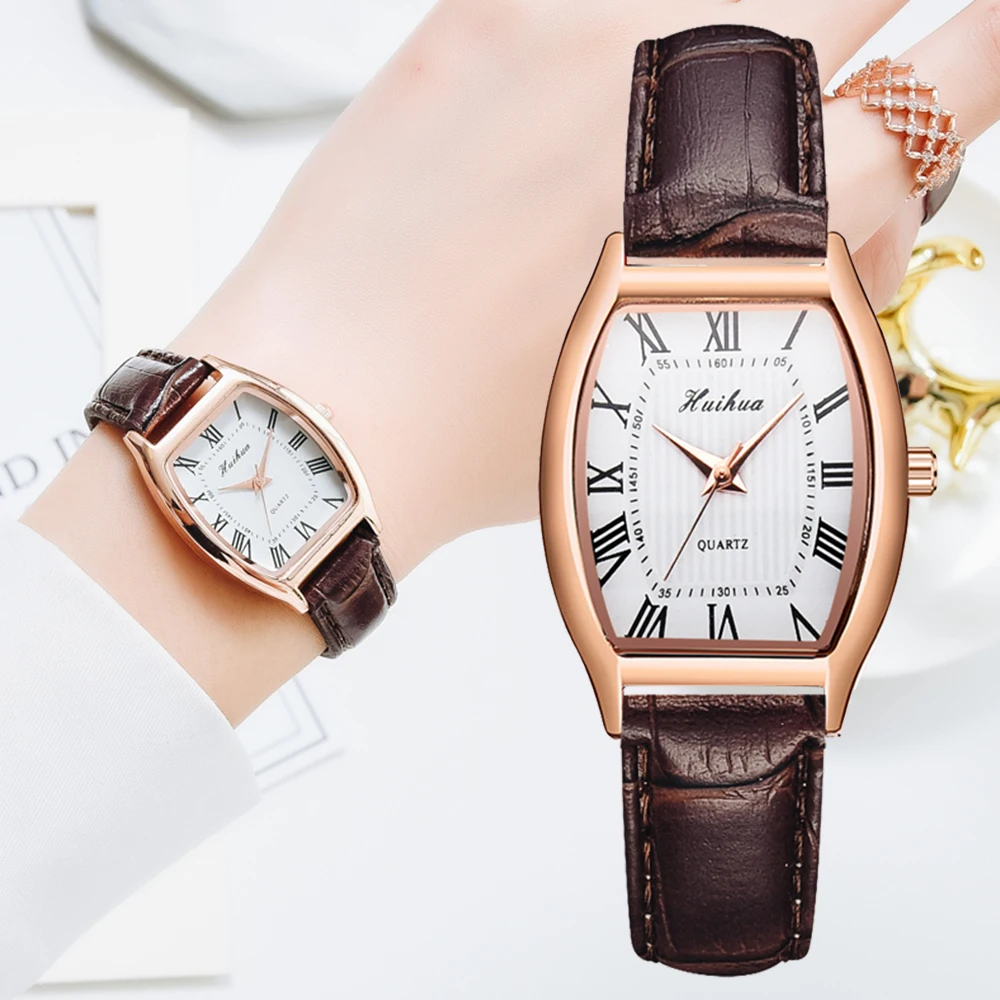 Casual Women's Watches Bracelet Leather Strap Oval Quartz Ladies Watch Women Clock Wrist Watch Relogio Feminino Brown Clock
Casual Women's Watches Bracelet Leather Strap Oval Quartz Ladies Watch Women Clock Wrist Watch Relogio Feminino Brown Clock