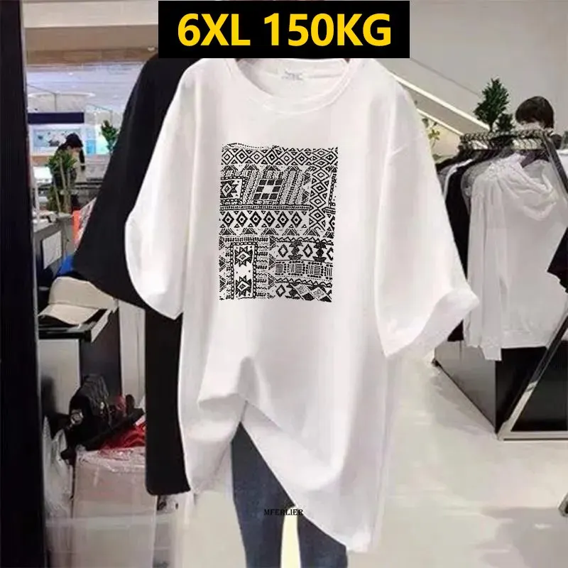 E GIRLS Large Size 6XL 150KG Women Summer T Shirt Short Sleeve O Neck Ladies Streetwear Large Tee Top Female Tshirt E GIRLS
E GIRLS Large Size 6XL 150KG Women Summer T Shirt Short Sleeve O Neck Ladies Streetwear Large Tee Top Female Tshirt E GIRLS