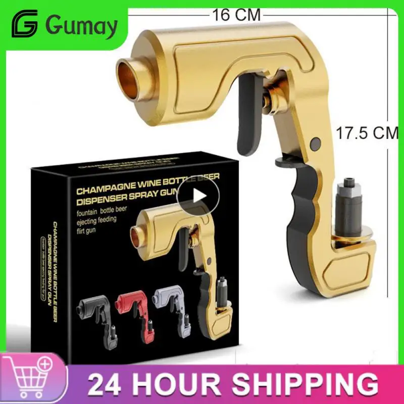 

Pourer Champagne Sprayer Pistol Beer Bottle Durable Airbrush Zinc Alloy Edition Stopper Ejector Kitchen Bar Tool