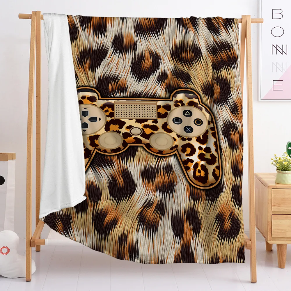 

Gaming Throw Blanket Super Soft, Gamer Gift for Couch Sofa for for Kids Boys Teens, Video Game Gamepad Pattern Fleece Blanket