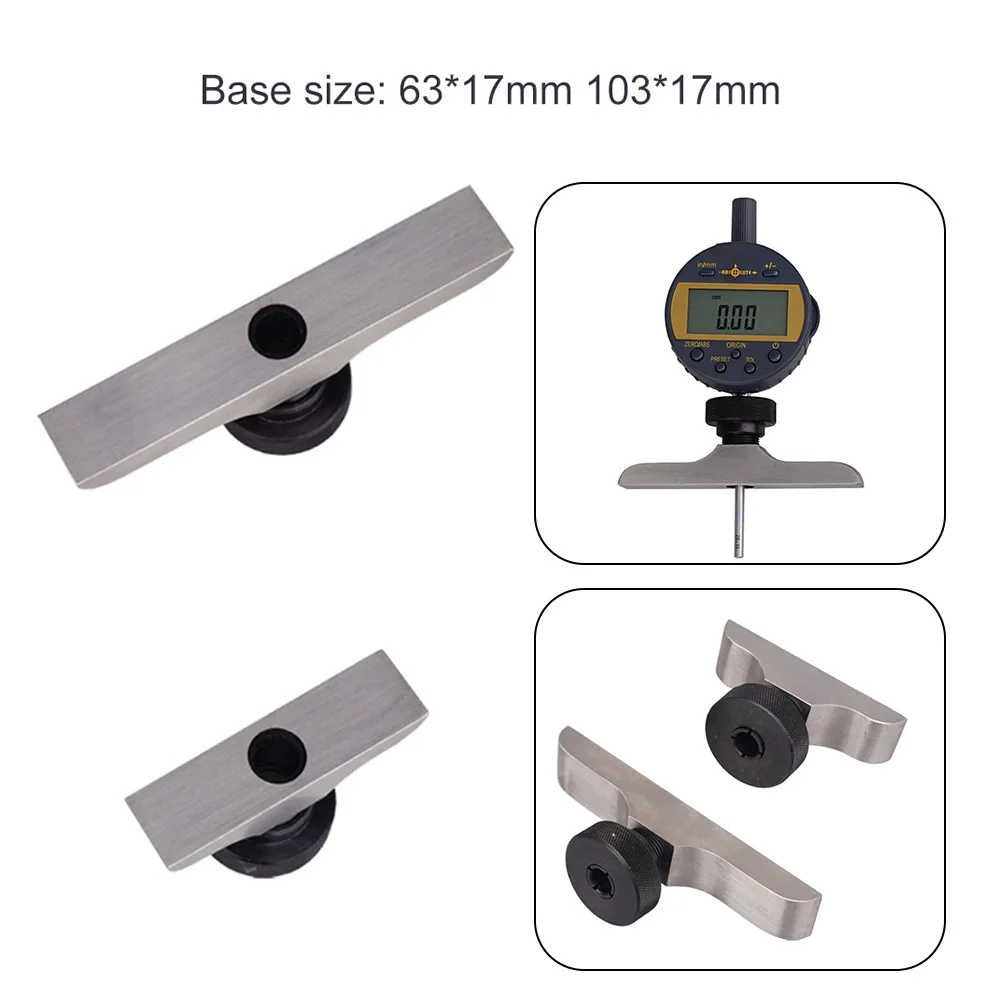 1pcs Depth Gage Bottom Base Dial Indicator Base Dial Gauge Base Depth Gage Attachment 0-10mm Measurement Depth
1pcs Depth Gage Bottom Base Dial Indicator Base Dial Gauge Base Depth Gage Attachment 0-10mm Measurement Depth