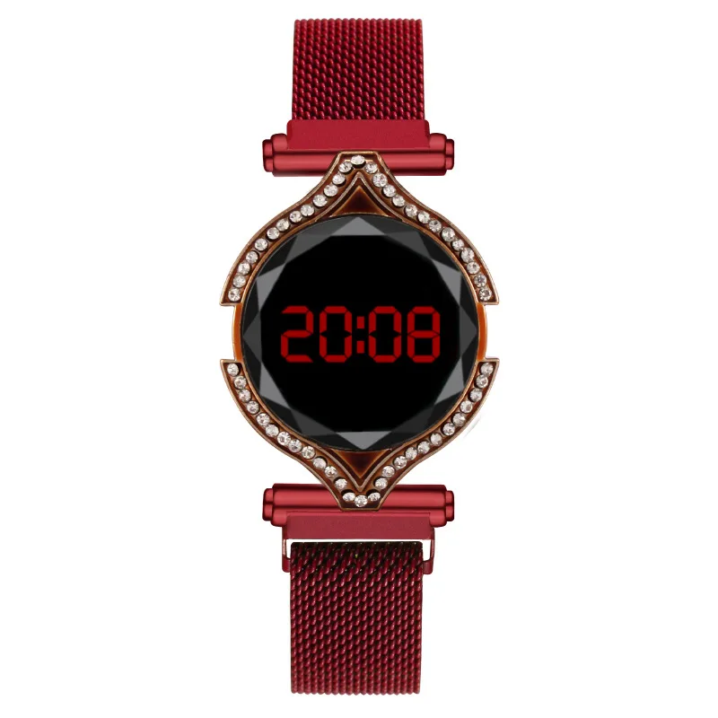 Sport Round Quartz LED Touch Screen Dial Casual Watches Stainless Net Strap Fashionable Clock Waterproof Wristwatch for Women
Sport Round Quartz LED Touch Screen Dial Casual Watches Stainless Net Strap Fashionable Clock Waterproof Wristwatch for Women