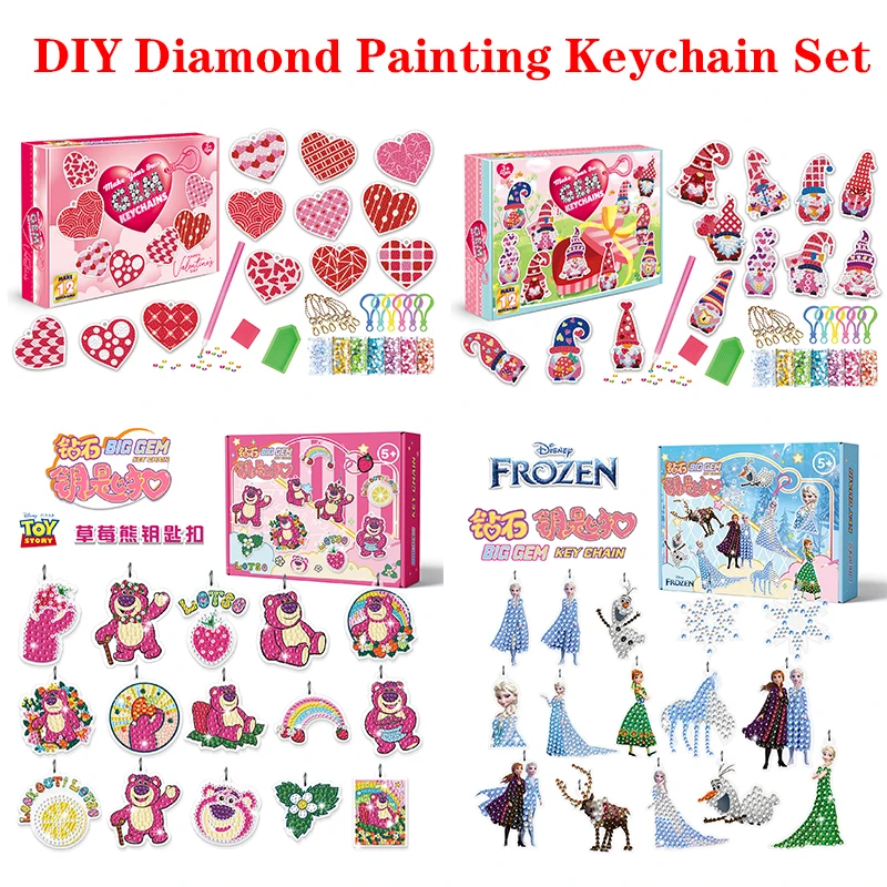 12/15PCS DIY Diamond Painting Keychain Set Disney Princess Lotso Dwarf Gem Backpack Keyring Pendant Decorations Handmade Crafts
12/15PCS DIY Diamond Painting Keychain Set Disney Princess Lotso Dwarf Gem Backpack Keyring Pendant Decorations Handmade Crafts