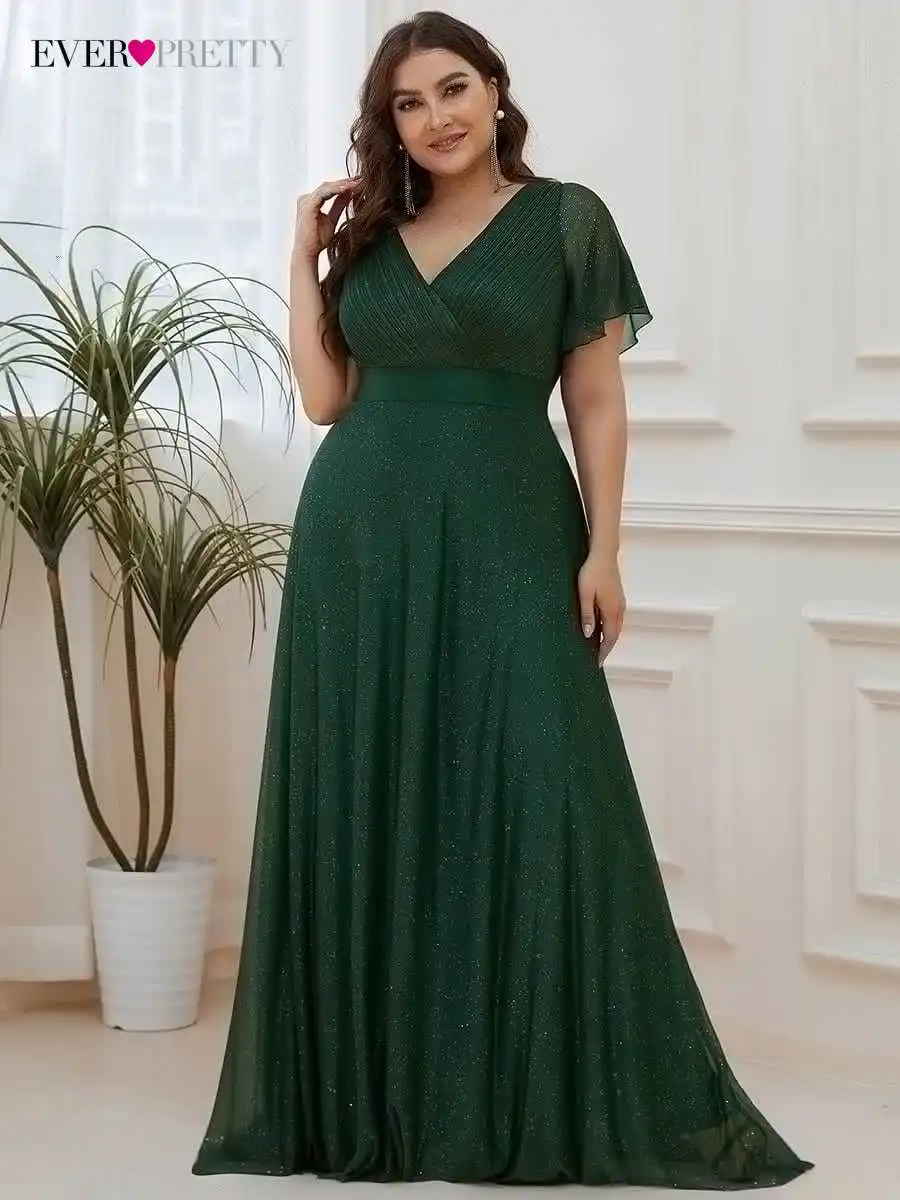 Plus Size Elegant Women's Dresses Long A-LINE V-Neck Short Sleeve Floor-Length Gown 2022 Ever Pretty of Bridesmaid Women Dress
Plus Size Elegant Women's Dresses Long A-LINE V-Neck Short Sleeve Floor-Length Gown 2022 Ever Pretty of Bridesmaid Women Dress