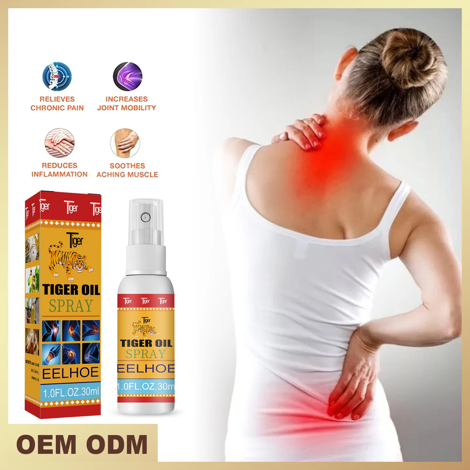Body Massage Oil Bone Muscle Pain Relief Spray Tiger Oil Joint Spine And Lumbar Makeup Care Tools Softy Good Feeling Effective
Body Massage Oil Bone Muscle Pain Relief Spray Tiger Oil Joint Spine And Lumbar Makeup Care Tools Softy Good Feeling Effective