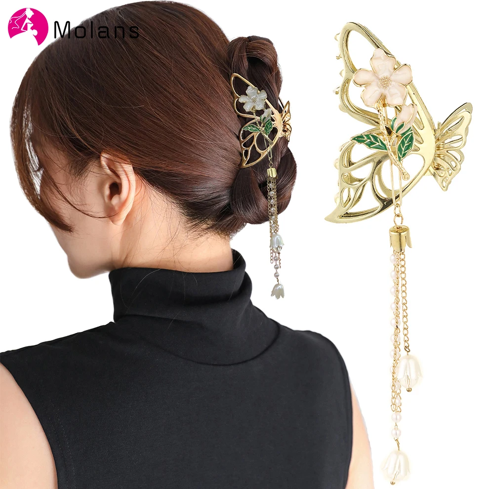 Molans Elegant Hair Clip Butterfly Flower Tassel Hairpin Girls Crab Hairpin Ponytail Hair Accessories Headwear
Molans Elegant Hair Clip Butterfly Flower Tassel Hairpin Girls Crab Hairpin Ponytail Hair Accessories Headwear