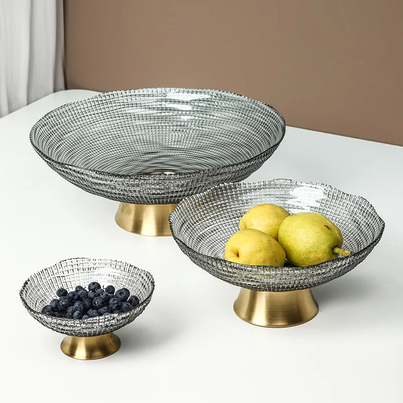 Nordic Modern Glass Fruit Plate Metal Creative Salad Plates Luxury Living Room Table Storage Serving Tray Snack-plate Gift Ideas
Nordic Modern Glass Fruit Plate Metal Creative Salad Plates Luxury Living Room Table Storage Serving Tray Snack-plate Gift Ideas