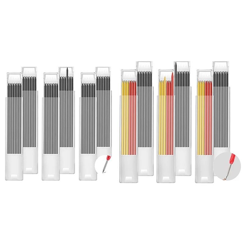 36Pcs Marking Pencils Refills Lead For Carpenter Pencils,2.8 Mm HB Refill Leads For Carpenter Marker
36Pcs Marking Pencils Refills Lead For Carpenter Pencils,2.8 Mm HB Refill Leads For Carpenter Marker
