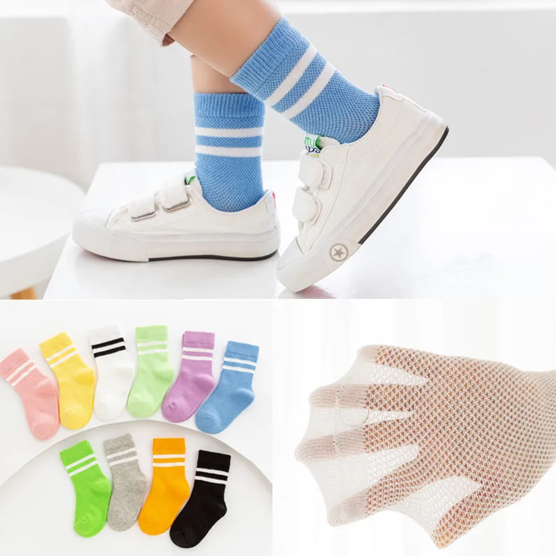 Children's mesh socks summer thin pure cotton medium tube socks boys girls College fashion socks baby black white striped socks
Children's mesh socks summer thin pure cotton medium tube socks boys girls College fashion socks baby black white striped socks
