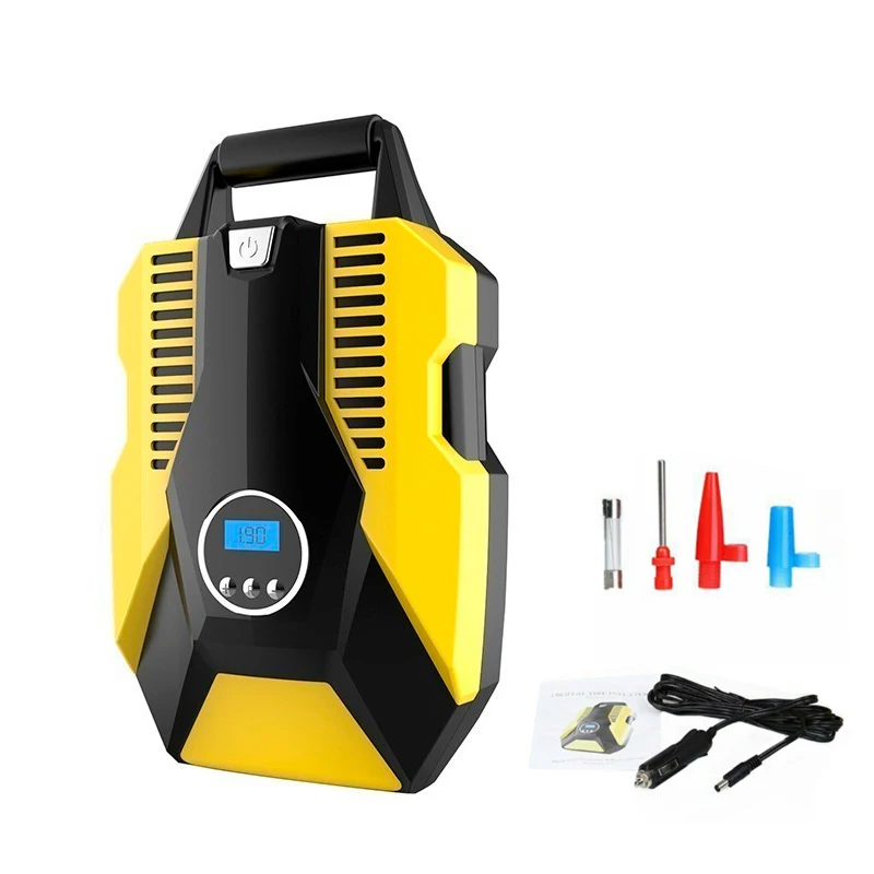 Digital Display Auto Car Air Compressor 120W 12V Mini Inflatable Pump Vehicle Tire Inflator Pump for Car Motorcycles Bicycles
Digital Display Auto Car Air Compressor 120W 12V Mini Inflatable Pump Vehicle Tire Inflator Pump for Car Motorcycles Bicycles