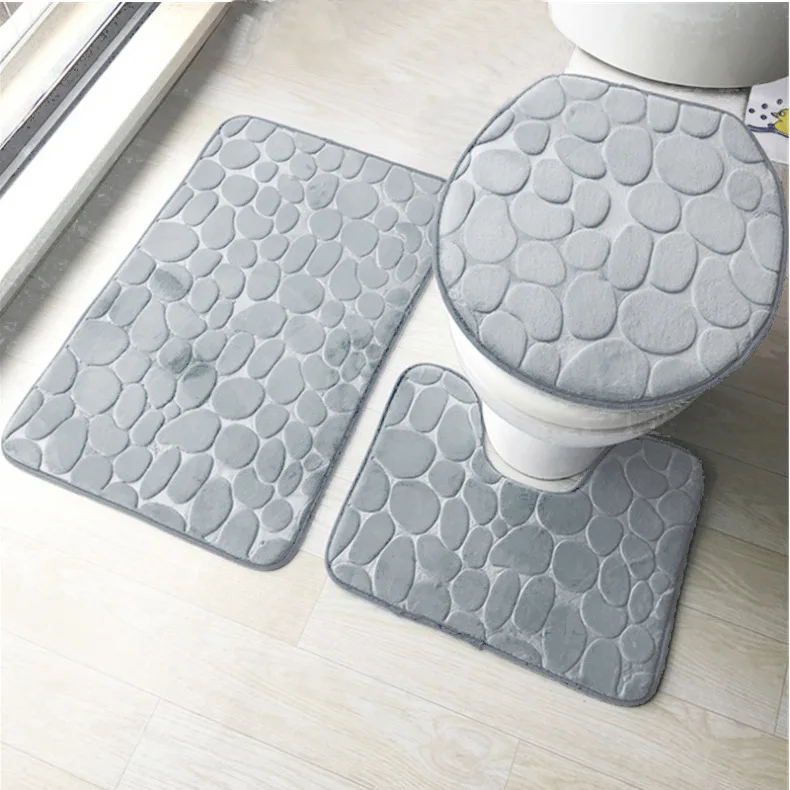 2/3pcs Bathroom Bath Mat Set Soft Non Slip Cobblestone Mat Bathroom Rug Absorbent Shower Carpets Toilet Lid Cover Floor
2/3pcs Bathroom Bath Mat Set Soft Non Slip Cobblestone Mat Bathroom Rug Absorbent Shower Carpets Toilet Lid Cover Floor