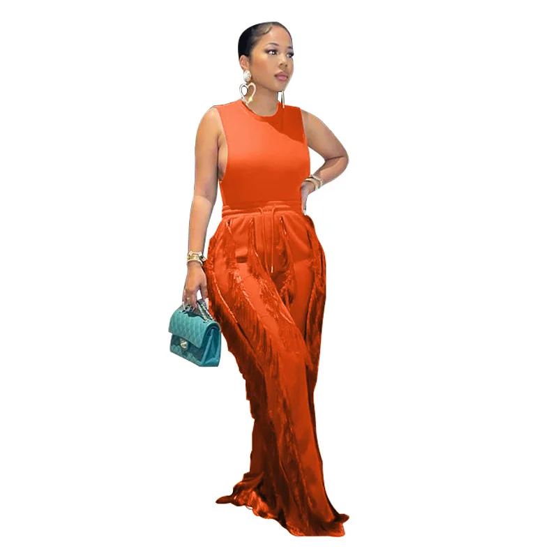 Ladies Fashion O-Neck Work Vest + Wide Leg Trousers Suit C 2022 Summer 2 Pieces Set Women Sleeveless Lady Top And Pant Suits
Ladies Fashion O-Neck Work Vest + Wide Leg Trousers Suit C 2022 Summer 2 Pieces Set Women Sleeveless Lady Top And Pant Suits