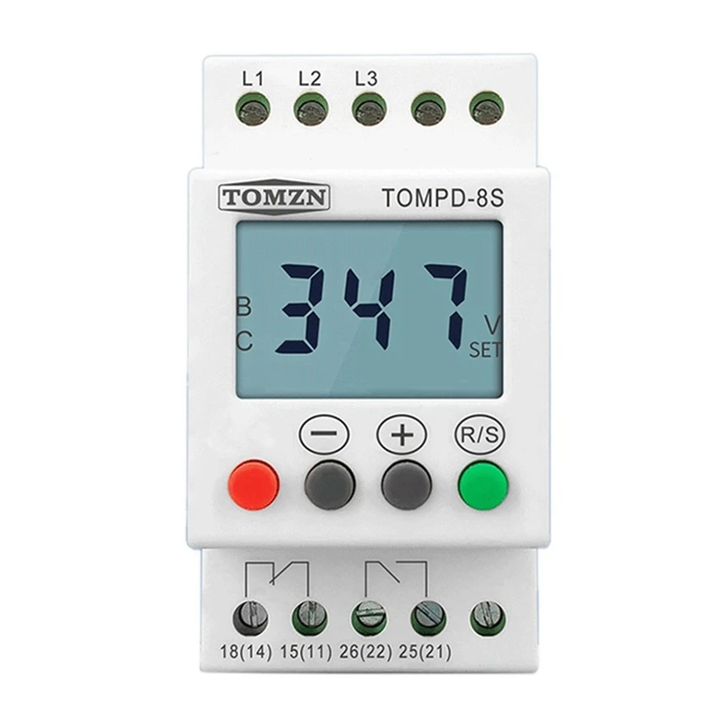 4X 3 Phase Din Rail Adjustable Under Over Voltage Protector Voltage Monitoring Sequence Protection Relay
4X 3 Phase Din Rail Adjustable Under Over Voltage Protector Voltage Monitoring Sequence Protection Relay