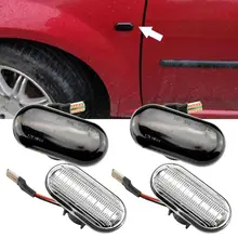 Car Supplies For Nissan For Opel For For Dacia LED Turn Signal Lamp 2PCS Low Power Consumption Long Service Life
