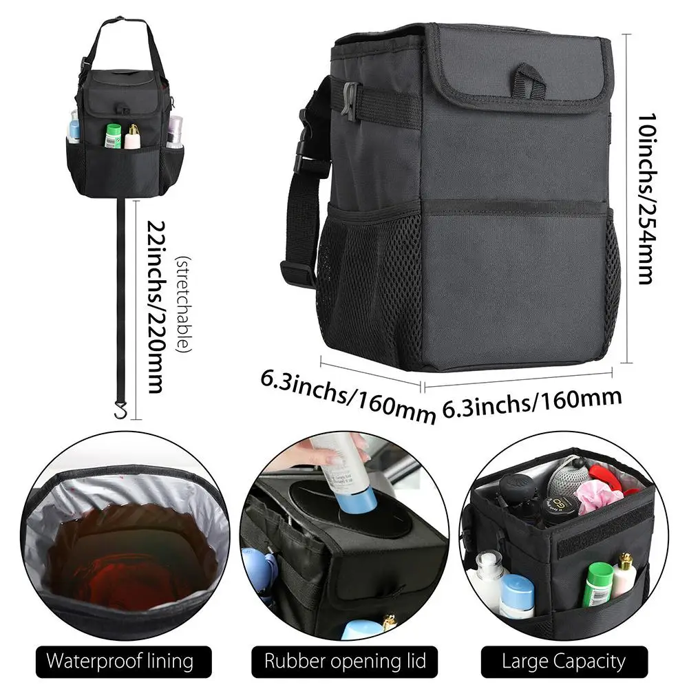 Car Trash Foldable Mini Waterproof Trash Hanging Storage Bag Garbage Organizer Box With Adjustable Shoulder Straps Hooks Cords
Car Trash Foldable Mini Waterproof Trash Hanging Storage Bag Garbage Organizer Box With Adjustable Shoulder Straps Hooks Cords