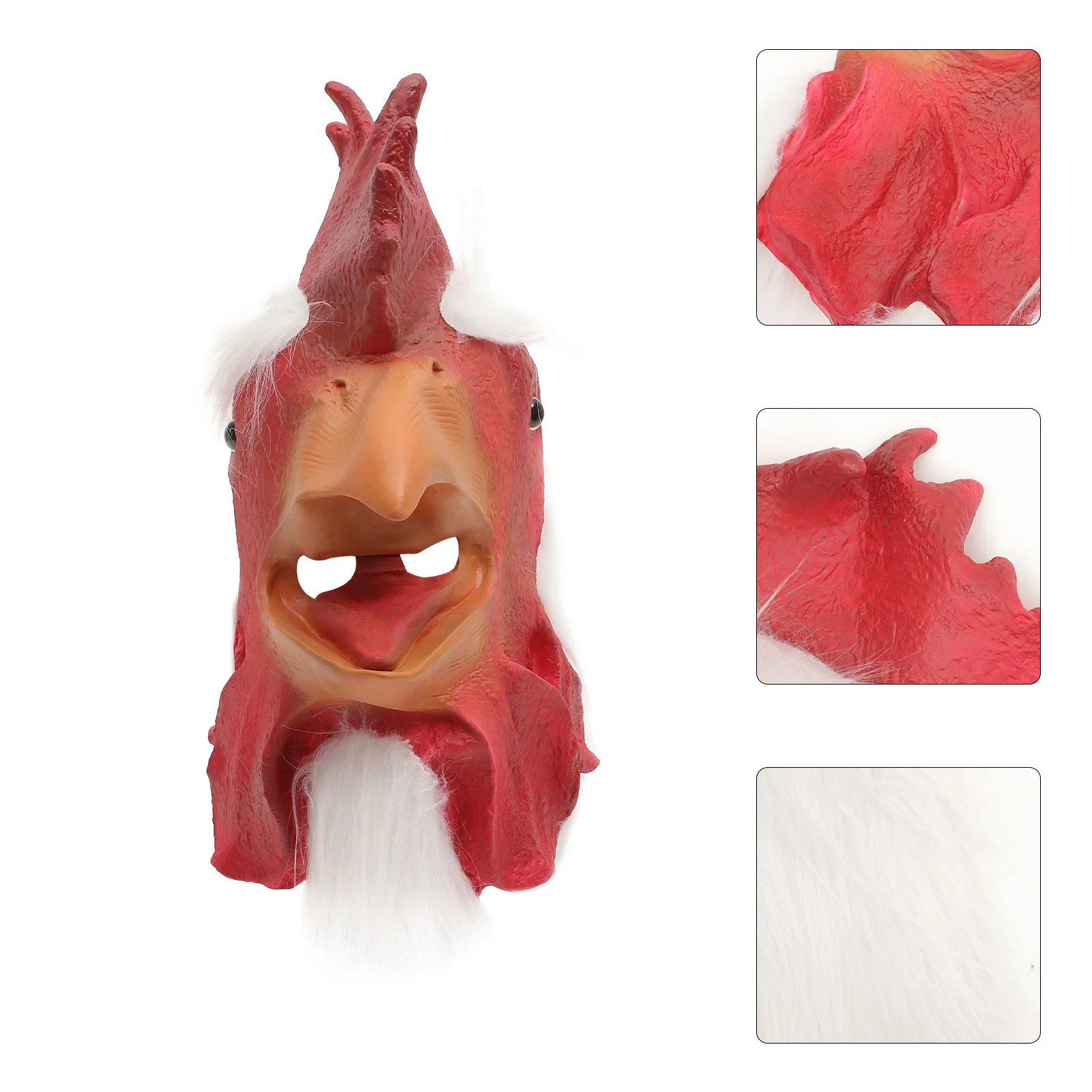 

Rooster Headgear Full Head Realistic Mask Halloween Carnival Costume Party