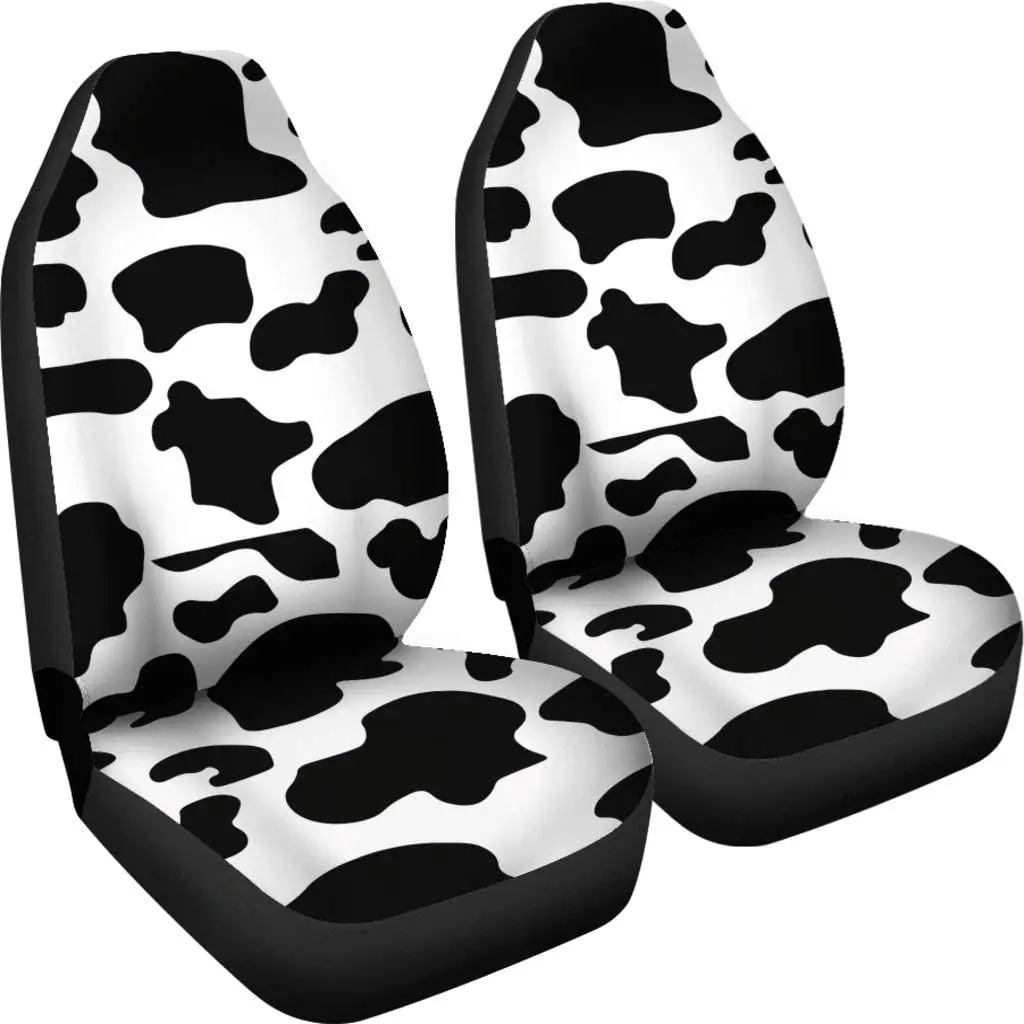 CHICKYSHIRT Black and White Cow Print Front Car Seat Covers, Car Seat Protector for Women Girls, Auto Seat Covers Set of 2, Fit 
CHICKYSHIRT Black and White Cow Print Front Car Seat Covers, Car Seat Protector for Women Girls, Auto Seat Covers Set of 2, Fit