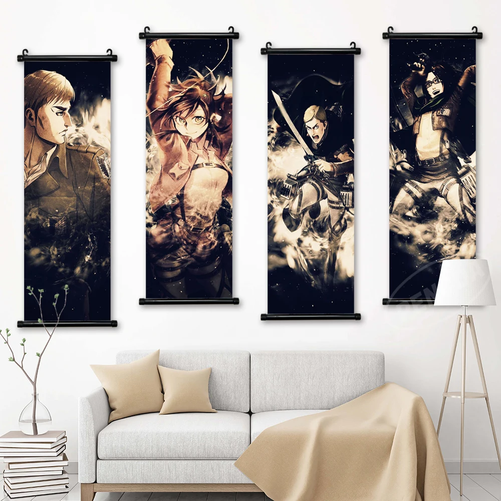 Home Decor Prints Attack On Titan Wall Art Poster Eren Jaeger Canvas Picture Hange Zoe Scroll Hanging Anime Painting Living Room 
Home Decor Prints Attack On Titan Wall Art Poster Eren Jaeger Canvas Picture Hange Zoe Scroll Hanging Anime Painting Living Room