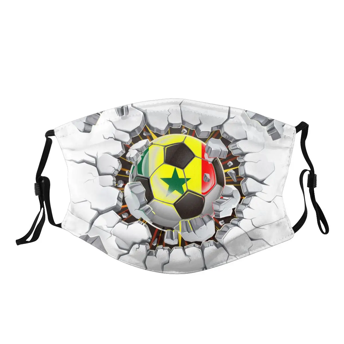 World Soccer 2022 Senegal Breaking Barriers Creative Mask 100% Polyester Mask 1PCS
World Soccer 2022 Senegal Breaking Barriers Creative Mask 100% Polyester Mask 1PCS