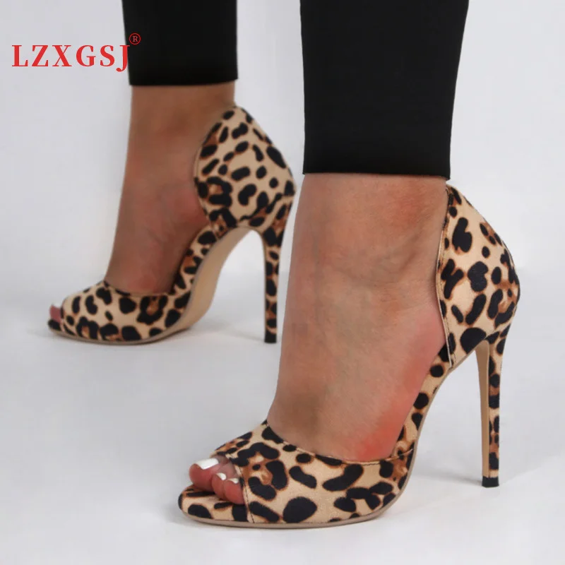Summer Women's Sandals 2022 High Heels Leopard Grain Peep Toe Sandals Large Size Shoes For Women Sexy Female Shoes
Summer Women's Sandals 2022 High Heels Leopard Grain Peep Toe Sandals Large Size Shoes For Women Sexy Female Shoes