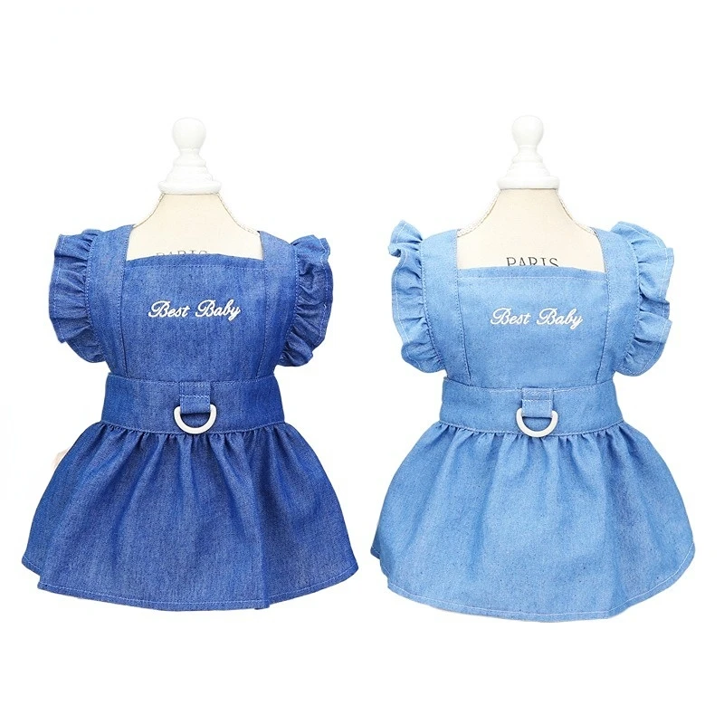 Pet Clothes Pet Denim Dress For Dogs Small Wedding Dress Dog Clothes Princess Dresses Spring Soft Sweet Flying Sleeves Skirt
Pet Clothes Pet Denim Dress For Dogs Small Wedding Dress Dog Clothes Princess Dresses Spring Soft Sweet Flying Sleeves Skirt