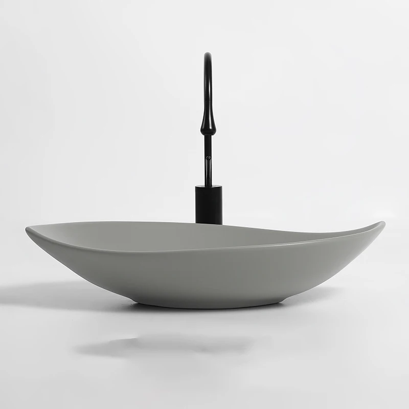 Nordic creative ceramic washbasin matte grey dark green black washbasin household balcony bathroom washbasin 
Nordic creative ceramic washbasin matte grey dark green black washbasin household balcony bathroom washbasin